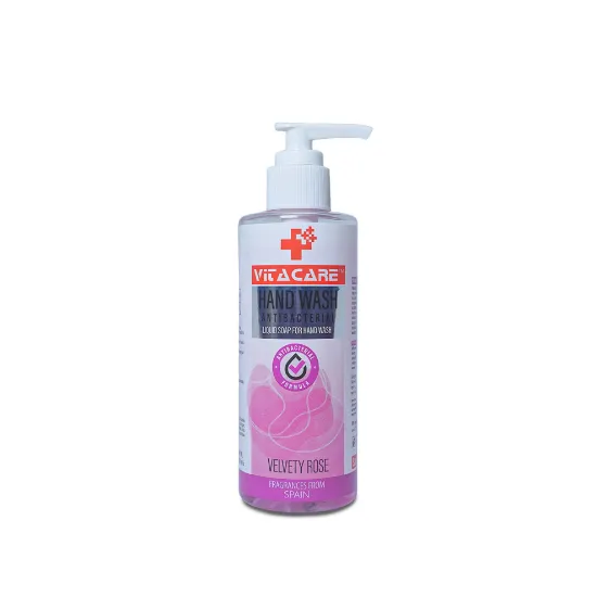Picture of VITACARE LIQUID HAND WASH PREMIUM GRADE VELVETY ROSE 200 ML PET BOTTLE