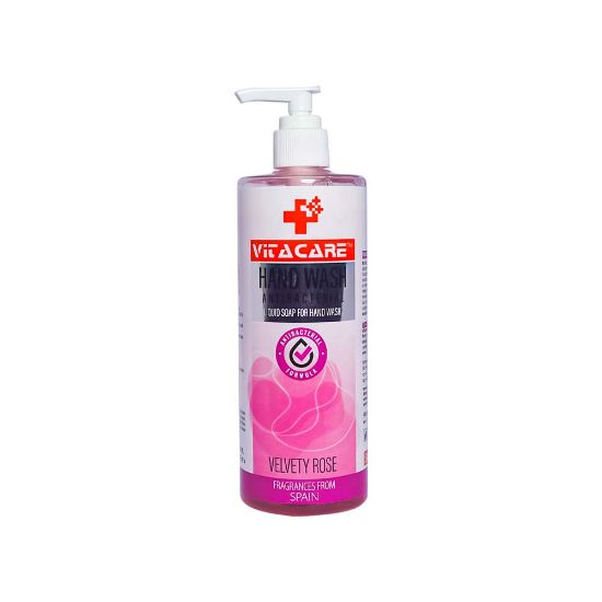 Picture of VITACARE LIQUID HAND WASH PREMIUM GRADE VELVETY  ROSE 400 ML PET BOTTLE